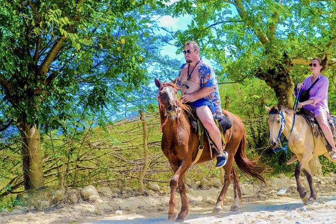 2-hour sunset horseback ride from Punta Cana - Macao Beach, swimming, and photos