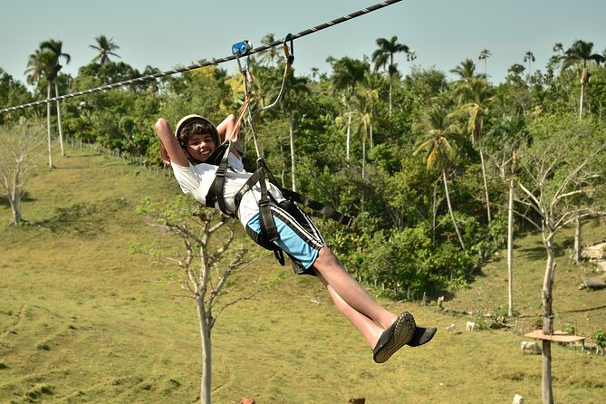 5 tours in 1 (Eco Farm/Horseback/City Tour/Buggy/Zipline) - Dominican lunch beside the Anamuya River