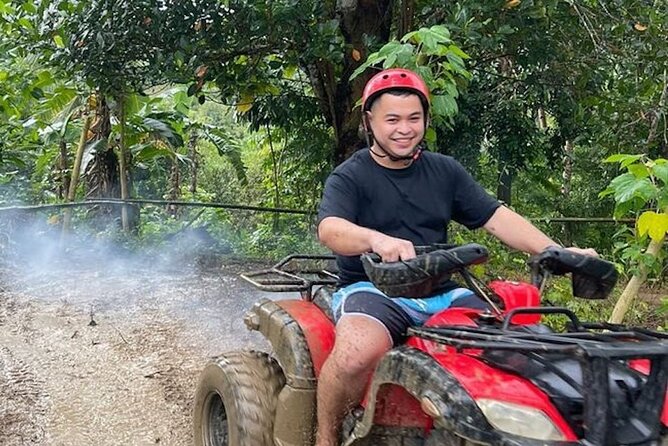 Adventurous Quadricycle From the Heart of Punta Cana to Macao Beach - Entering the local cave and underground river