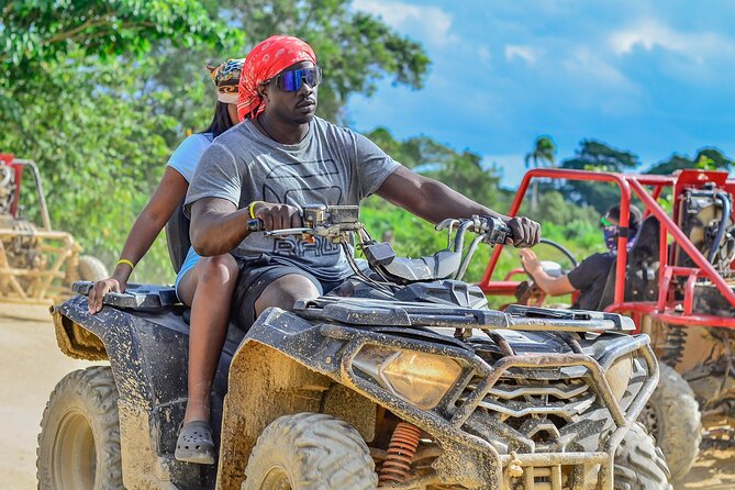 ATV and Buggy Excursion to the Beach and Water Cave in Punta Cana - Open safari truck transfers and pickup