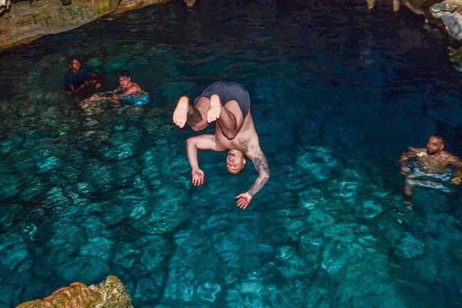 ATV through the cenote jungle, chocolate tasting AND coffee - Cooling off in the clear water cave