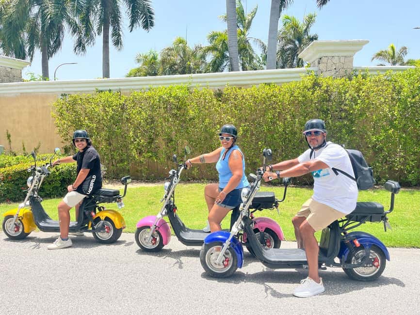 Bavaro Punta Cana: City Tour with Harley models E-Scooters - Key points at a glance