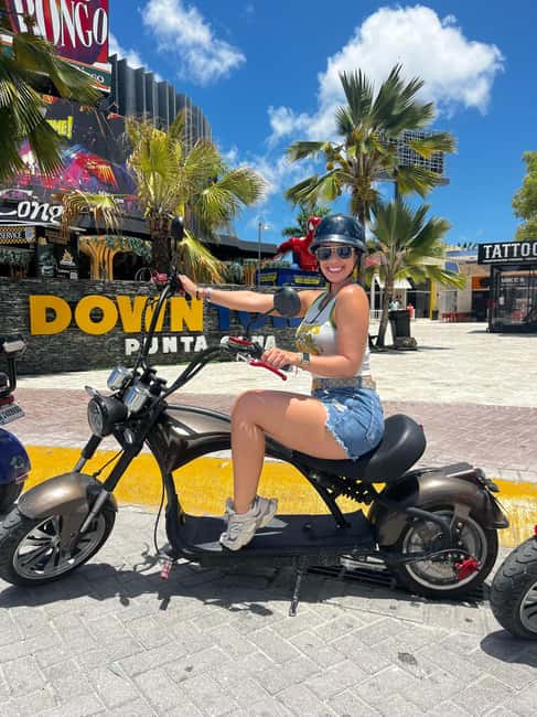 Bavaro Punta Cana: City Tour with Harley models E-Scooters - Coco Bongo and Downtown Punta Cana