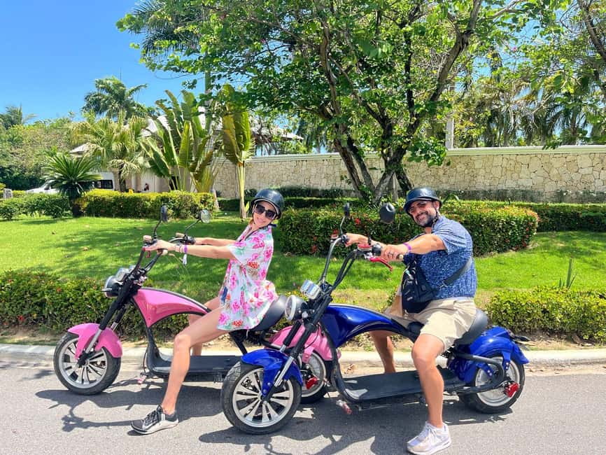 Bavaro Punta Cana: City Tour with Harley models E-Scooters - Pickup from four Punta Cana areas