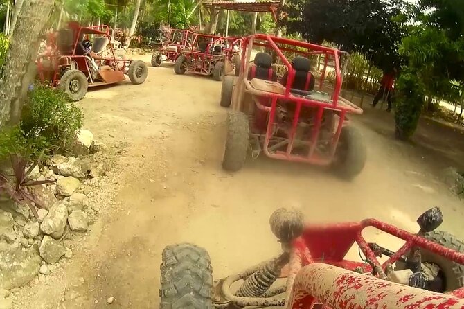 Buggy Extreme Tour to Macau Beach and River Cave in Punta Cana - Swimming inside the Los Hoyos del Salado Taino cave