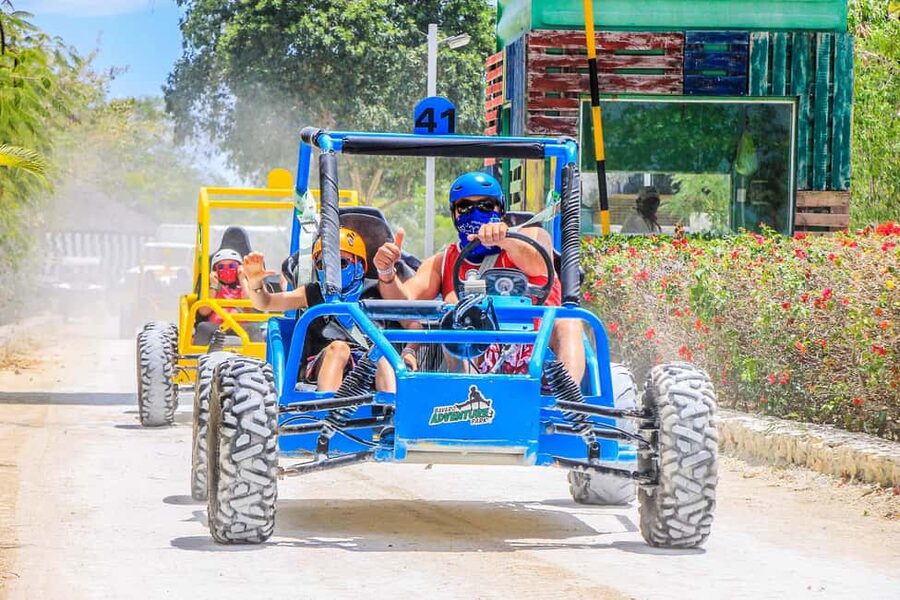 Buggy Ride, Zipline Splash & Waterfall Pool Combo with Lunch - Six zip lines, the Himalayan Bridge, and Mega Splash