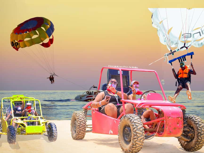 Buggy Tour and Parasailing Experience - Three hours of buggies, stops, and sales pitches