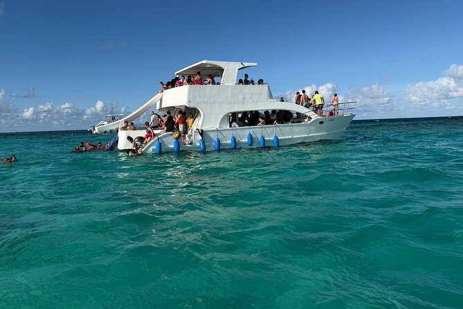 Catamaran Booze Cruise And Snorkeling Punta Cana - Adults Only - The natural pool gives the cruise a calmer break