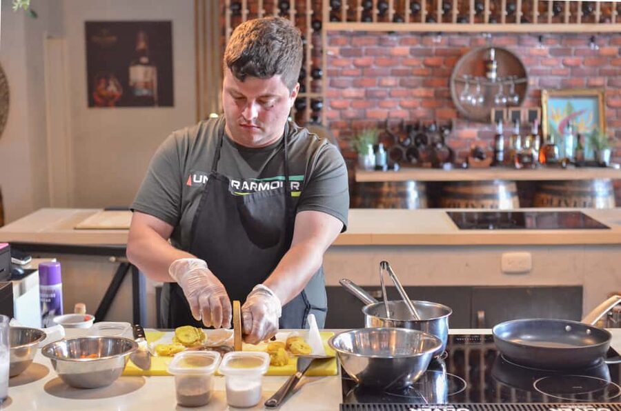 'Chillo al Coco' Cooking Class & Taino Concept store - Cassava, plantain, and rice complete the plate
