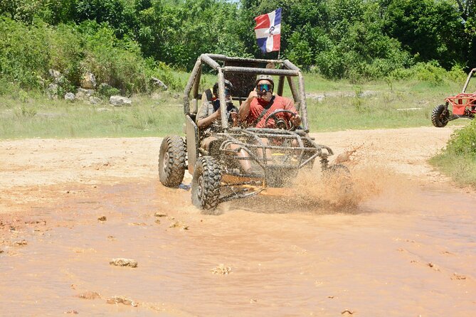 Double Driver Buggy Adventure in Punta Cana for 2 Pax - The three-hour plan, from pickup to cave water