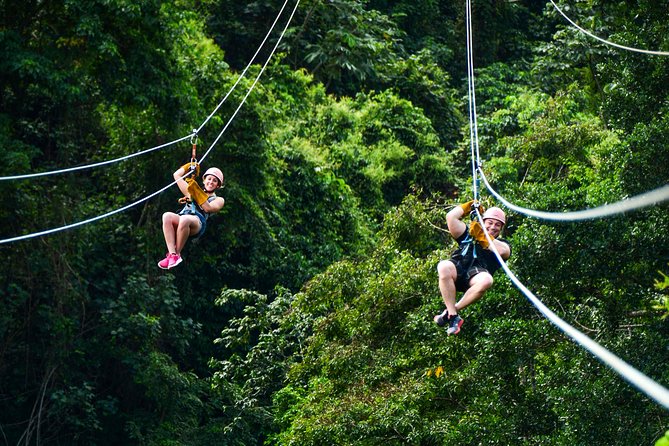 Dual Zipline Side-by-Side Adventure in Punta Cana - Twelve lines, eighteen platforms, and one very long ride