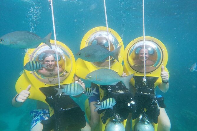 Experience a Submarine Scooter with ScubaDoo Punta Cana - The glass-bottom boat and reef views