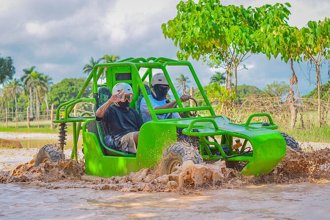 Explore Punta Cana in Buggy - Starting on the muddy roads near Macao