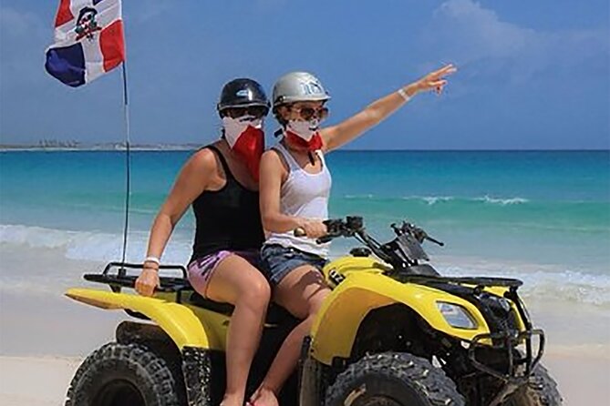 Extreme Adventure on ATV Quad Bikes from Punta Cana - Macau Beach and the long coastal view