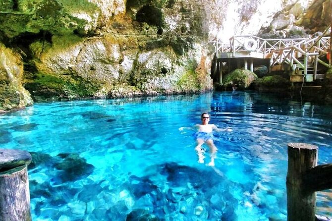 Extreme Boogie Tour in Punta Cana, Macao Beach and Cenote - The blue-water cenote and the quick swim