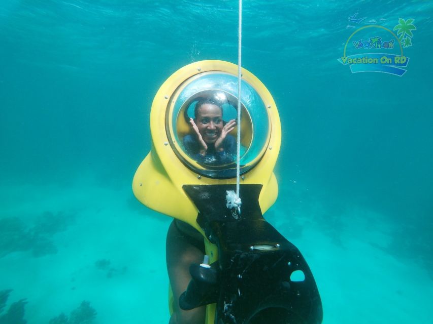 From Punta Cana: ScubaDoo, Snorkel & Glass Bottom Boat Tour - The Panoramic One glass-bottom boat