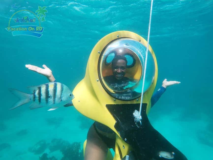 From Punta Cana: ScubaDoo, Snorkel & Glass Bottom Boat Tour - Caribbean views between the activities