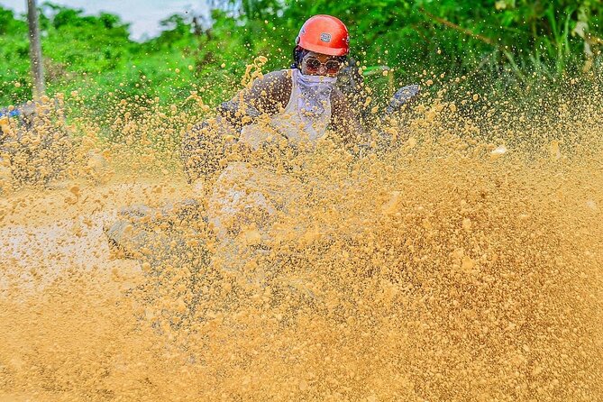 Half-Day Adventure 4x4 ATV, cenote and Macao beach in Punta Cana - Swimming at Los Hoyos del Salado