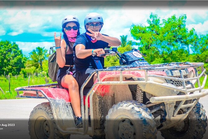 Half Day ATV Adventure Water Cave Authentic Eco Tour At PuntaCana - Riding through dust, craters, and mud