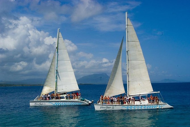 Happy Hour Party Boat With Snorkeling - Setting sail from Puerto Plata toward Sousa Bay