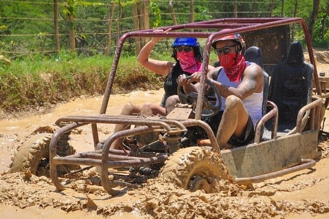 Macao Buggy Adventure & Cenote Splash – 4 Hours - The buggy ride crosses farm country