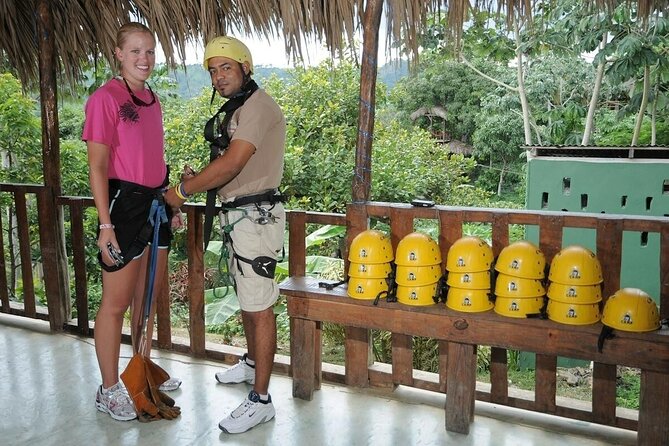 Mountain Zipline Half Day Adventure from Punta Cana - The main course runs through mahogany trees