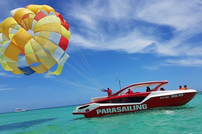 Parasailing Adventure in Punta Cana with Pick Up - Floating above Bavaro Beach