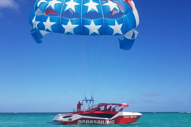 Parasailing Adventure in Punta Cana with Pick Up - The beach stop and launch process