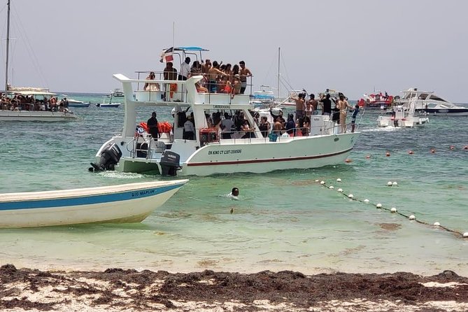 Party Boat / Booze Cruise and Snorkeling - Open Bar - Cruising the Bávaro coastline by catamaran