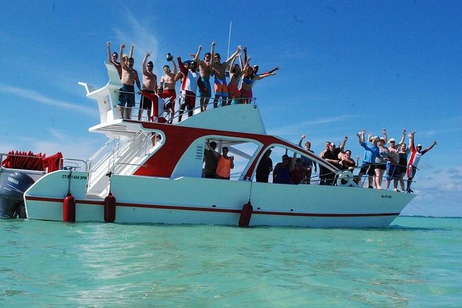 Party Boat Cruise from Punta Cana - The shallow natural pool and floating bar