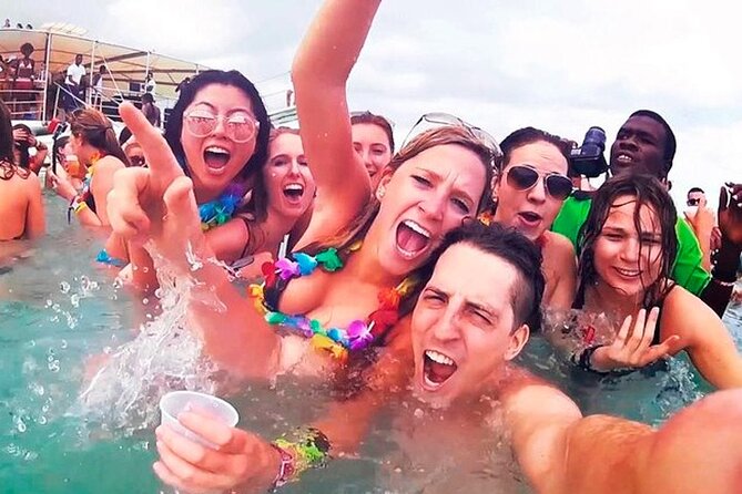 Party Boat in Punta Cana with Drinks and Transportation Included - The 15-minute dolphin stop from the boat