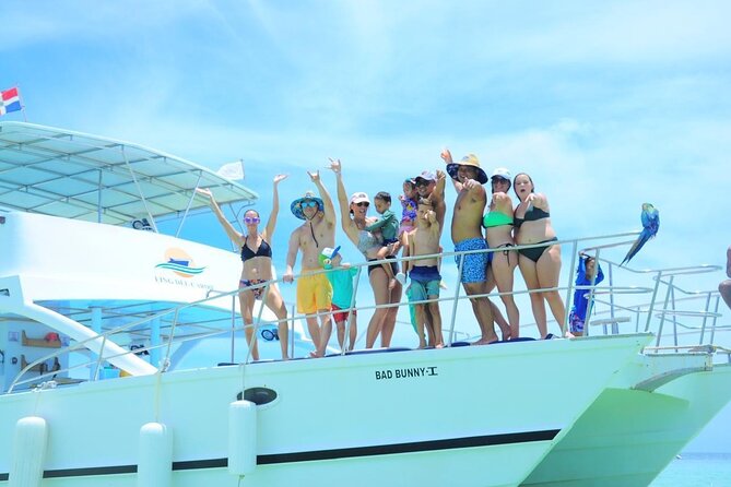 Private Cruise Party with Drinks and Snorkeling in Punta Cana - The Playa Bibijagua waterslide stop