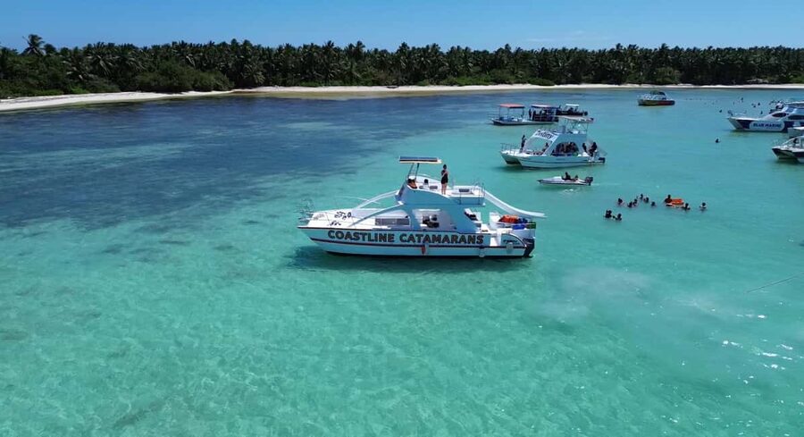 Private Party Boat Tour with Drinks and Snacks in Punta Cana - On board the double-decker catamaran