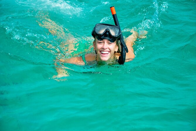 Private Punta Cana Boat Cruise with Snorkeling & Open Bar Party - The water slide and the natural pool