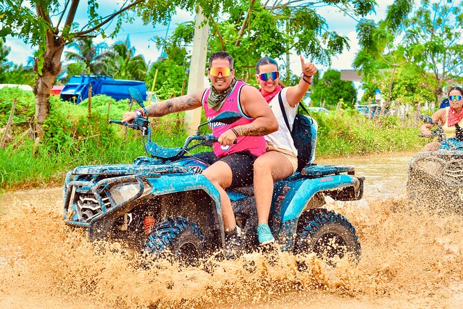Punta Cana: Amazing ATV Adventure Private Road & Beach W/ PickUp - The cave stop and quick swim
