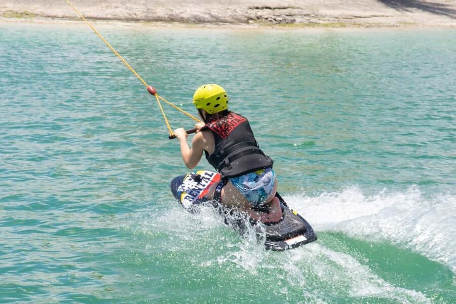 Punta Cana Aqua Karting, Buggy, Adventure Jet Ski and more - The Zipline Splash crosses a Caribbean lake
