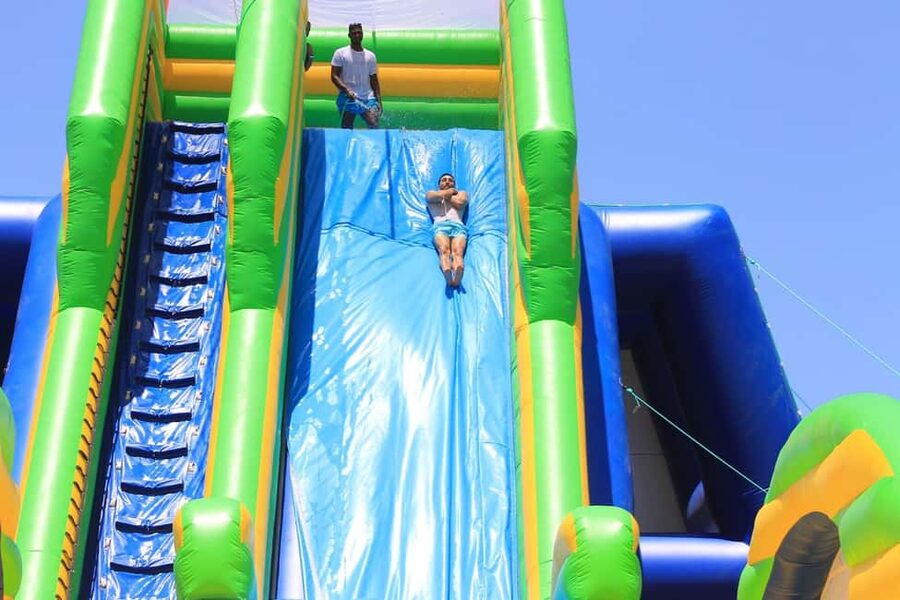 Punta Cana Aqua Karting, Buggy, Adventure Jet Ski and more - The floating obstacle course keeps the group moving