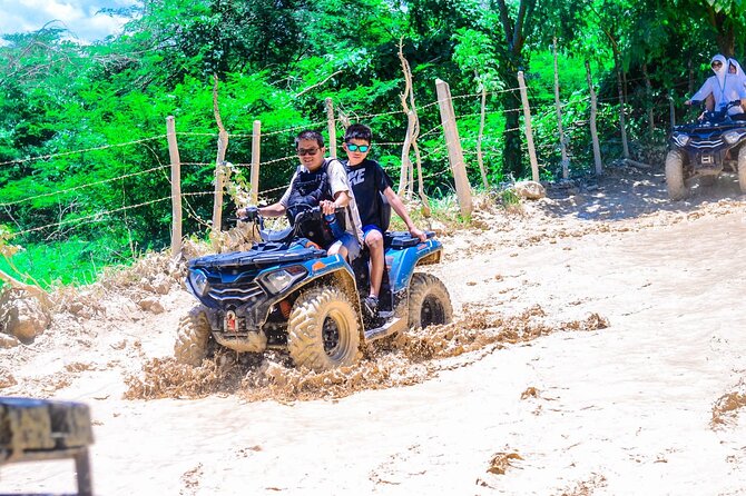 Punta Cana ATV Adventure - Cooling off in the clear water cave