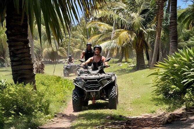 Punta Cana ATV: Jungle, Beach & River Small Group Tour - Riding the ocean trail to Punta del Coco