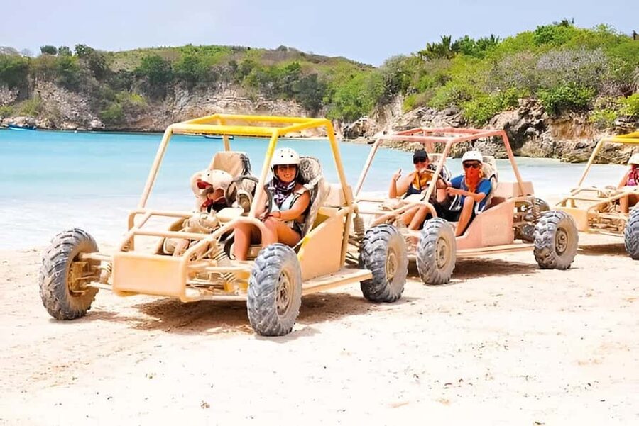 Punta Cana: Buggy Excursion with Macao Beach and Cave Swim - Riding from the resort zone into Macao