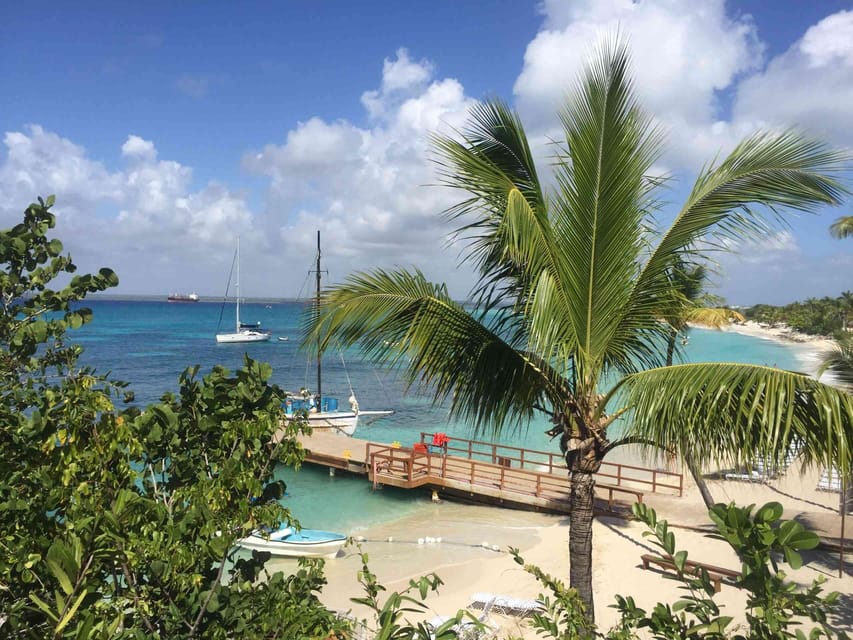 Punta Cana: Catalina Snorkeling & Altos de Chavón Day Trip - Sailing toward Catalina Island by catamaran