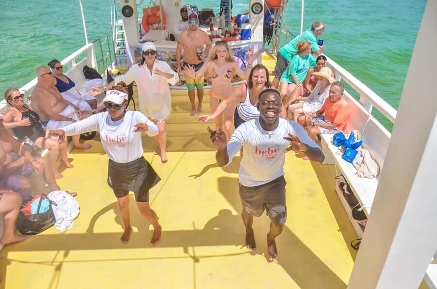 Punta Cana: Catamaran Family Tour - The natural pool and floating-bar atmosphere
