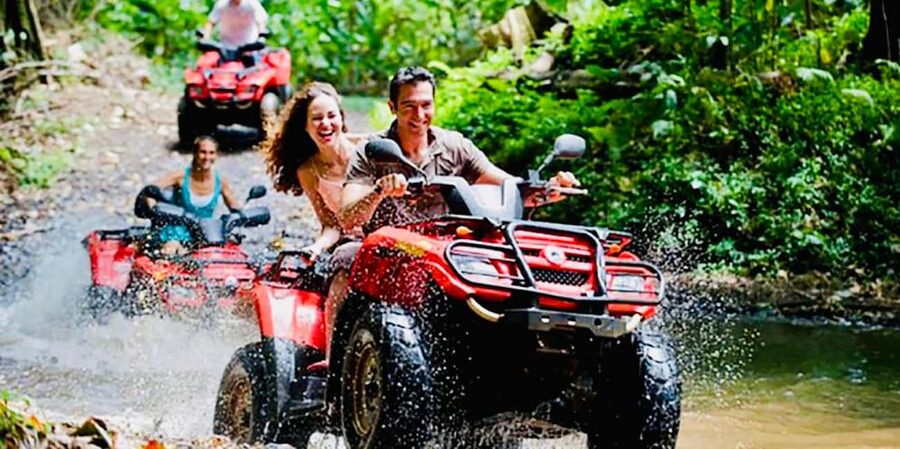 Punta Cana : Done Buggy Excursions AtV /cenote on the Beach - Leaving the resort zone for coffee and cocoa country