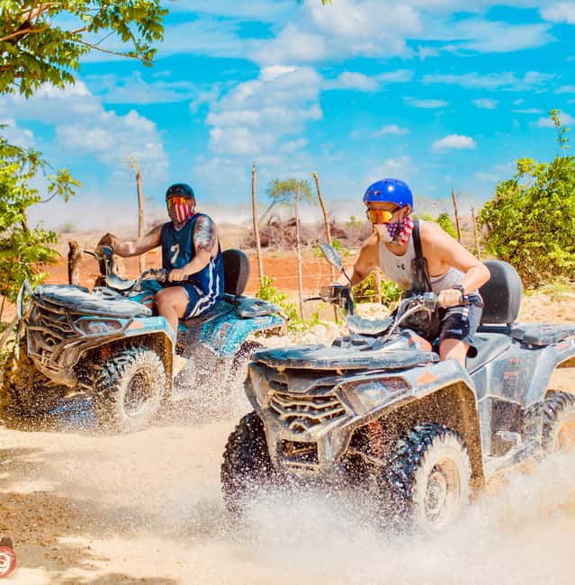 Punta Cana : Done Buggy Excursions AtV /cenote on the Beach - Riding through mud, plantations, and a riverbed