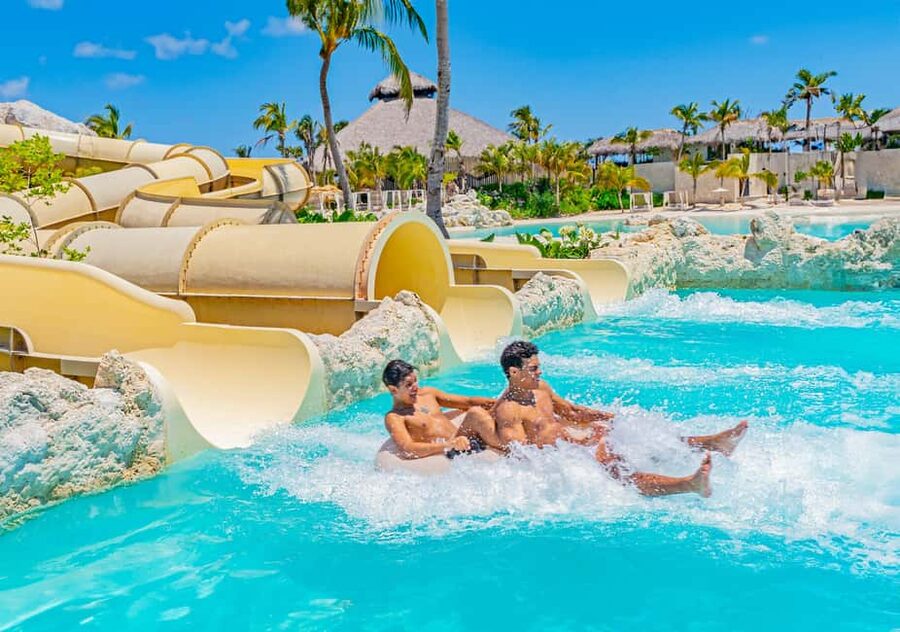 Punta Cana: El Dorado Water Park Entry with Hotel Transfers - Zip lining above the water park