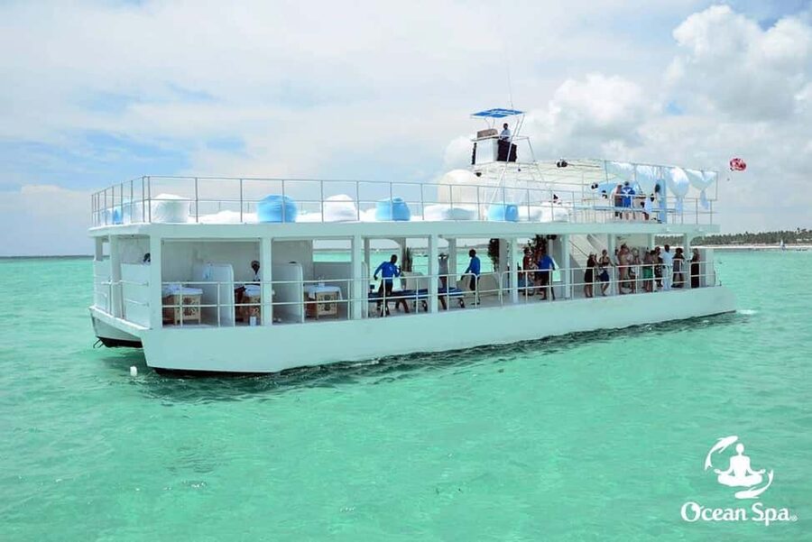 Punta Cana Floating Ocean Spa Experience with Massage & Yoga - A floating spa instead of a typical Punta Cana boat trip