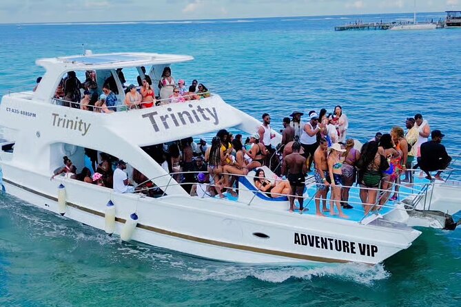 Punta Cana Hip Hop Party Boat with Open Bar <em>Adults Only – Key points to know before booking’ /></p>
<ul>
<li><strong>Hip-Hop and island music lead the day:</strong> Expect DJs playing Hip-Hop, R&B, Dancehall, and Afro Beats rather than a quiet scenic cruise.</li>
<li><strong>The sand bar is the main party stop:</strong> You can dance, mingle, and drink in waist-deep water surrounded by the Caribbean.</li>
<li><strong>Swimming and snorkeling are included:</strong> Safety equipment is provided, but you need to bring your own towel and sunscreen.</li>
<li><strong>The open bar covers the basics:</strong> Alcoholic drinks, snacks, and fresh tropical fruit are included in the price.</li>
<li><strong>The afternoon schedule is fixed:</strong> Pickup and check-in lead into a 2:30 pm start, with the full outing lasting about 3 to 4 hours.</li>
<li><strong>This is an adults-only outing:</strong> It suits groups and music fans who want a lively boat day rather than a family excursion.</li>
</ul>
<h2 id="punta-canas-floating-hip-hop-party">Punta Cana’s floating Hip-Hop party</h2>
<p><img width="669" height="446" decoding="async" src=