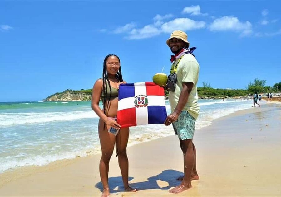 Punta Cana: Horseback riding on the beach with pickup - From Punta Cana roads to the palm-lined trail