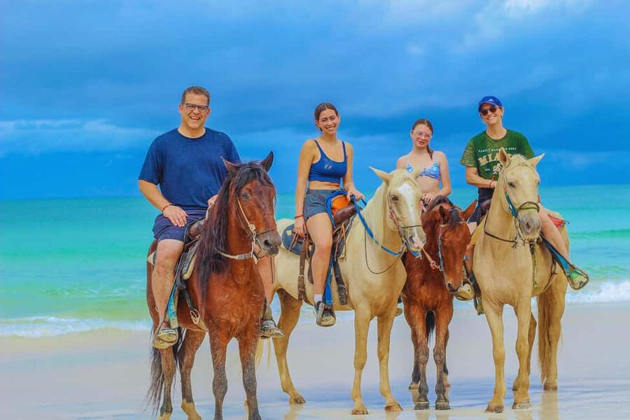 Punta Cana Horseback riding & Sunset + beach + free pick-up - Riding toward Playa Macao