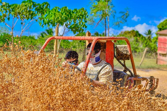 Punta Cana Jungle Buggy Tour: Macao Beach Visit and Cenote Swim - Riding the rough back roads near Macao